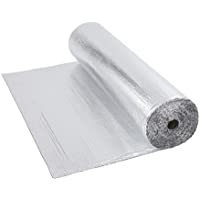 Papel de burbujas de aluminio- doble aislamiento- rollo de 1-2 m x 40 m- 48 metros cuadrados – suelo Loft pared